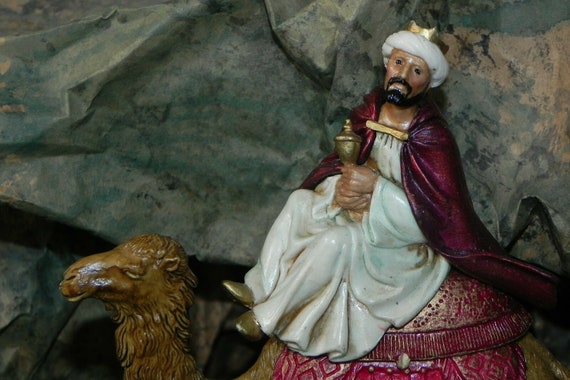 Nativity Scene Wise Men on Camels Landi Figurines Presepio Kings Reyes Pesebre 