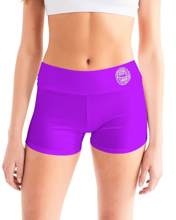 Women's Mid-rise Yoga Shorts Violet 