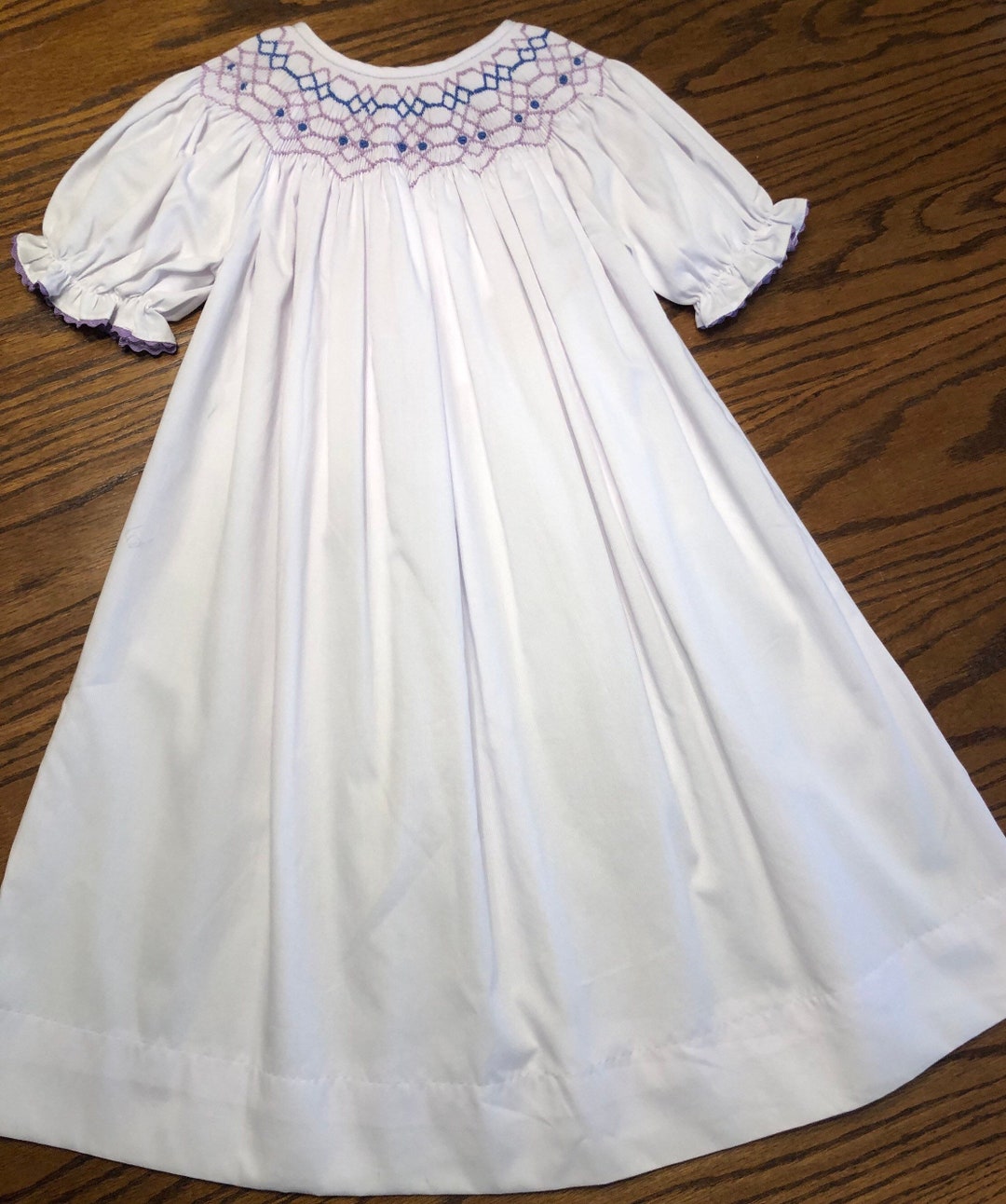 Smock Maxi Dress White main image 0