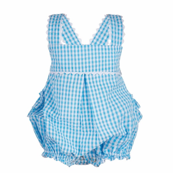 Aqua Girls Romper