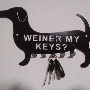 Dachshund Weiner dog key holder