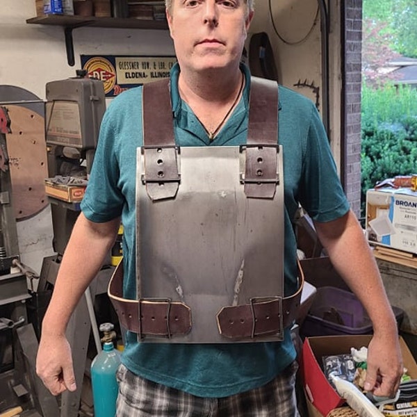 Rust game inspired Metal Chest Plate (life size)