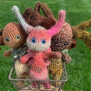 Crocheted amigurumis, crochet impkins, fantasy plushies, stuffed animals