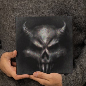 Dark Skull - Dark Fantasy Pixel Art Style Print