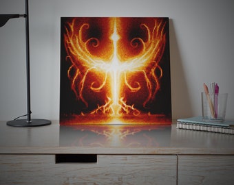 Risen - Dark Fantasy Pixel Art Style Print