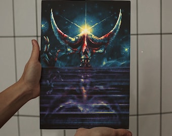 Lunaphrenia IV - Dark Fantasy Pixel Digital Art Style Print By TYPHEREUS