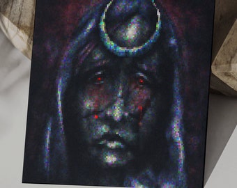 Dark Mother - Dark Fantasy Pixel Art Style Print