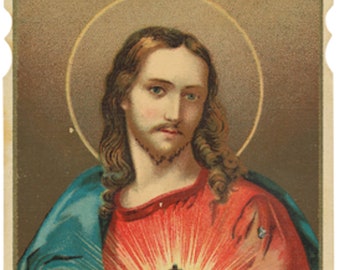 Sacred Heart Of Jesus Painting Print Poster