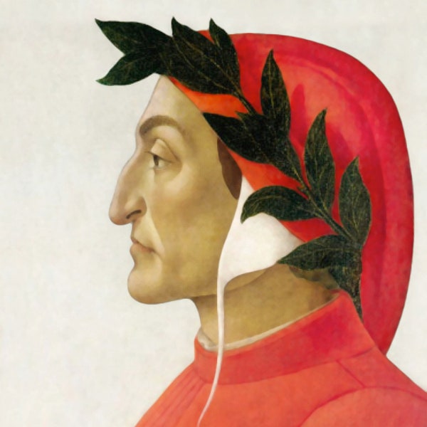 Dante Alighieri Portrait Print Poster