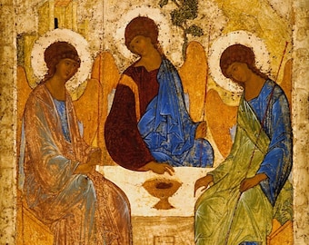 The Holy Trinity By Andrei Rublev Print Poster