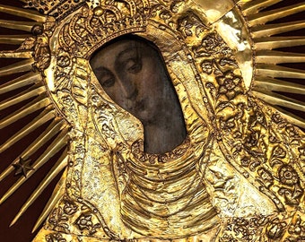 Black Madonna Poland Our Lady of Grace Of The Gate of Dawn Mother Of Mercy Digital Download