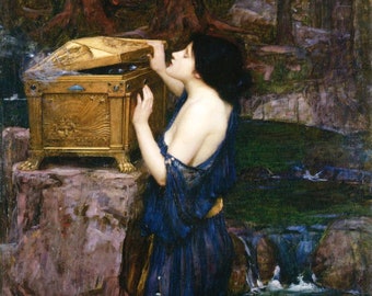 Pandora's Box - John William Waterhouse Print Poster