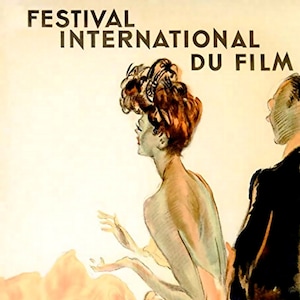 Festival International Du Film Fest 1939 in CANNES Film Mode Paar Vintage Print Poster