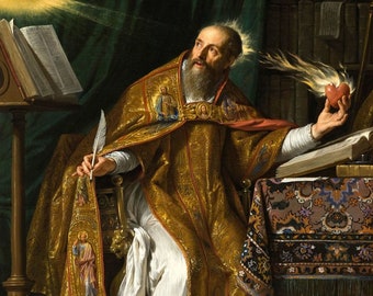 Saint Augustine By Philippe De Champaigne Print Poster