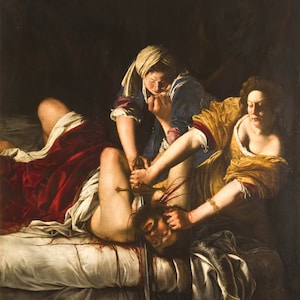 Artemisia Gentileschi - Judith Beheading Holofernes 1614 Print Poster