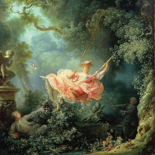 Jean-Honoré Fragonard - The Swing Print Poster