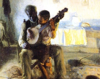 Henry Ossawa Tanner - The Banjo Lesson Print Poster