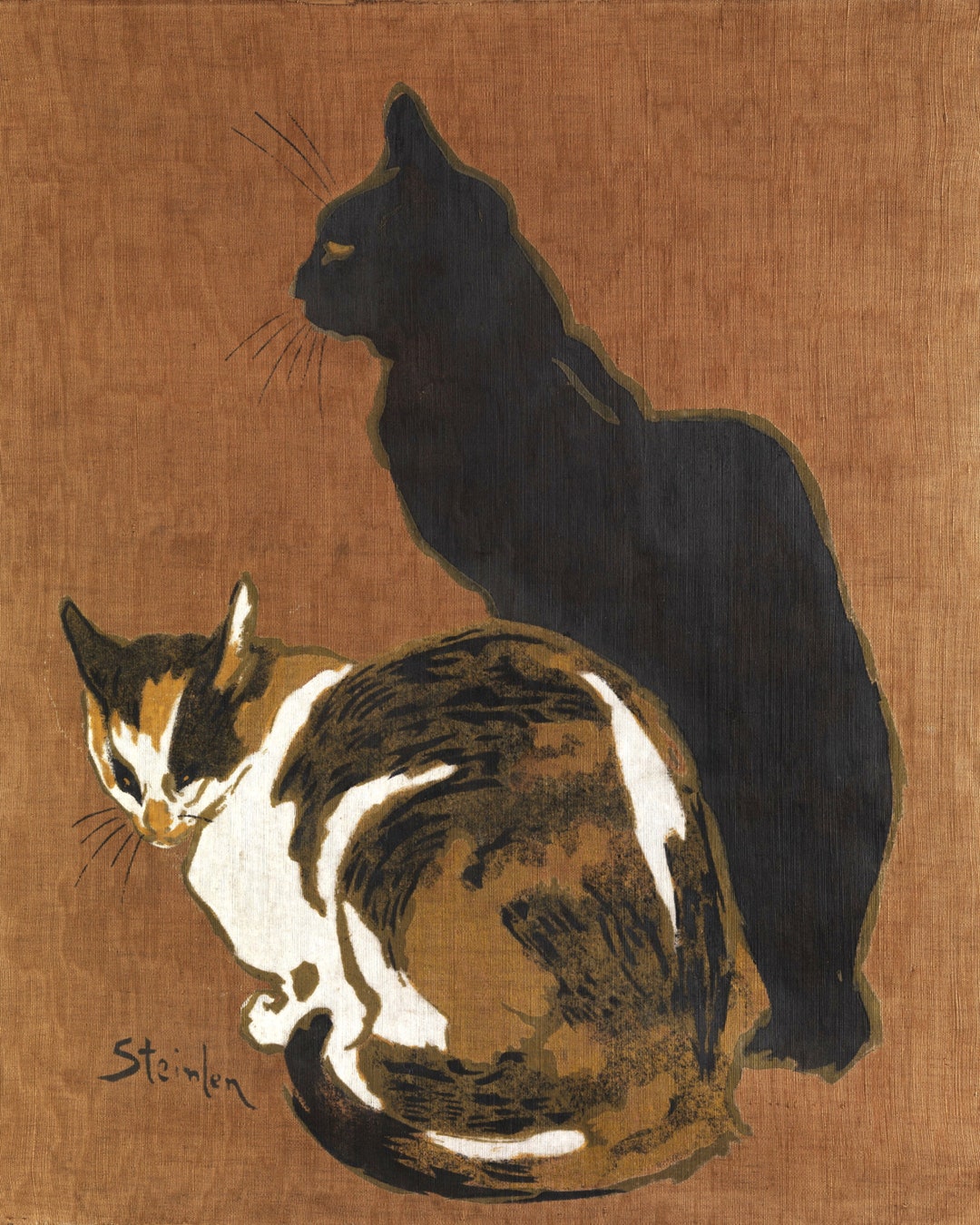 MUSEUM OF FINE ARTS BOSTON Two Cats Plate BY Theophile Alexandre Steinlen