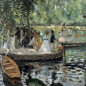 La Grenouillere By Pierre Auguste Renoir Print Poster