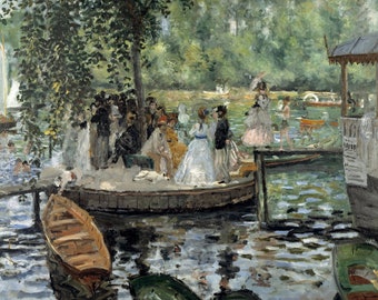 La Grenouillere By Pierre Auguste Renoir Print Poster