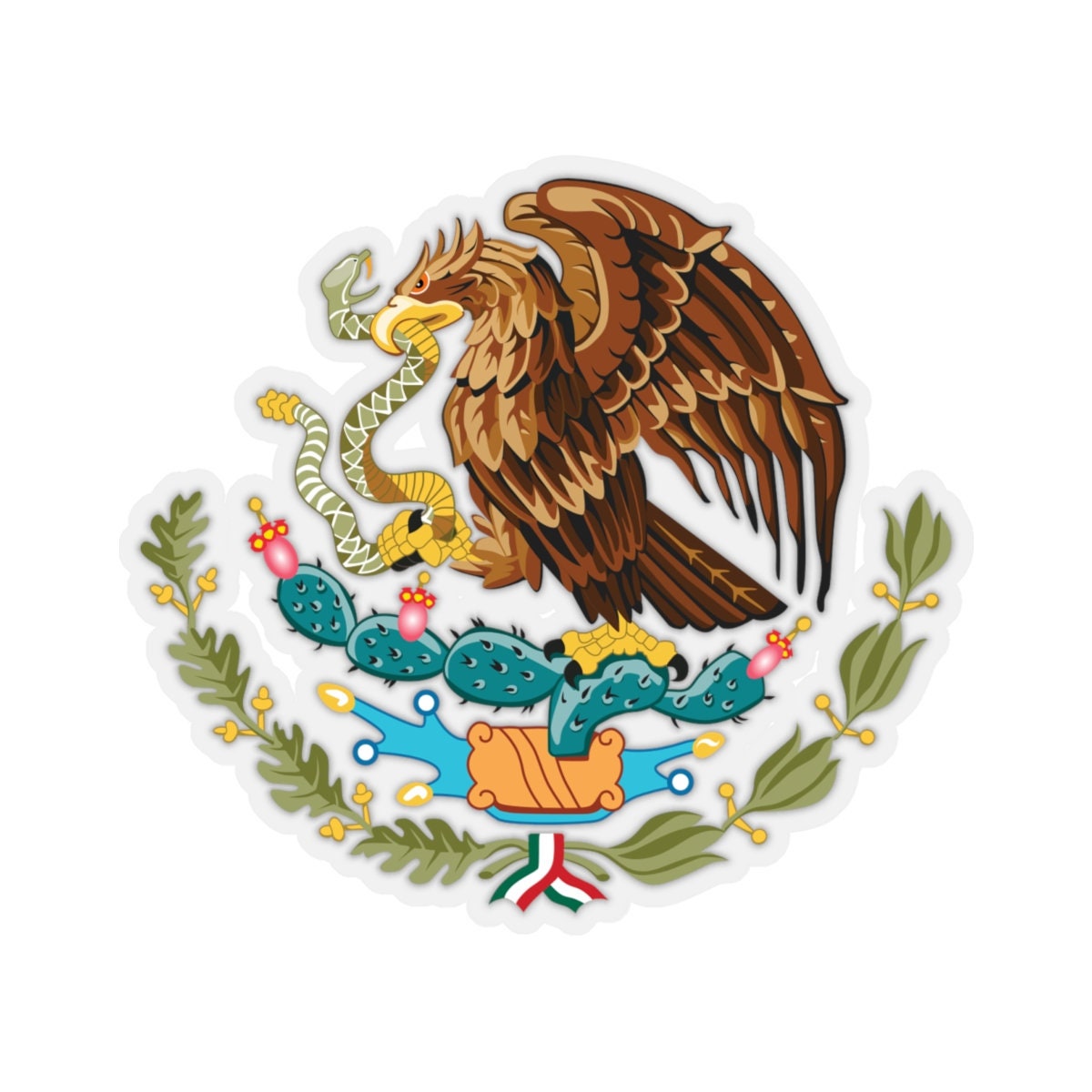 Mexico Coat of Arms Sticker - Etsy
