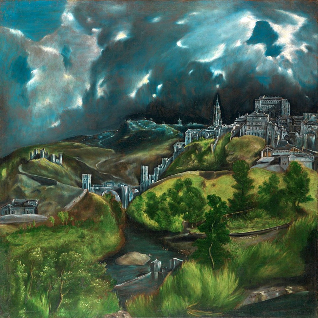 El Greco - View of Toledo (1598-1599) Print Poster - Etsy