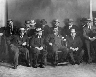 Mafia Commission Meeting 1928 - Cleveland Ohio Print Poster