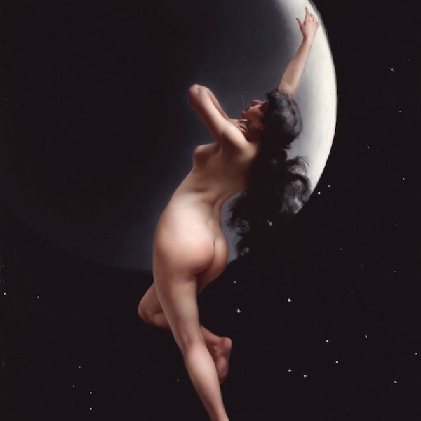 Moon Nymph By Luis Ricardo Falero Print Poster