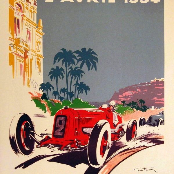 Monaco Grand Prix Print - Etsy