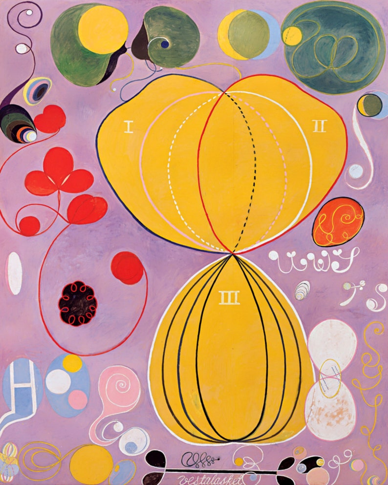 Hilma Af Klint Grupo IV No. 7 El diez mayor cartel de la