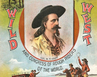 貴重 バッファロー・ビル・コディ 写真 Original/Authentic Images/Pictures/Photos/Photographs & Film