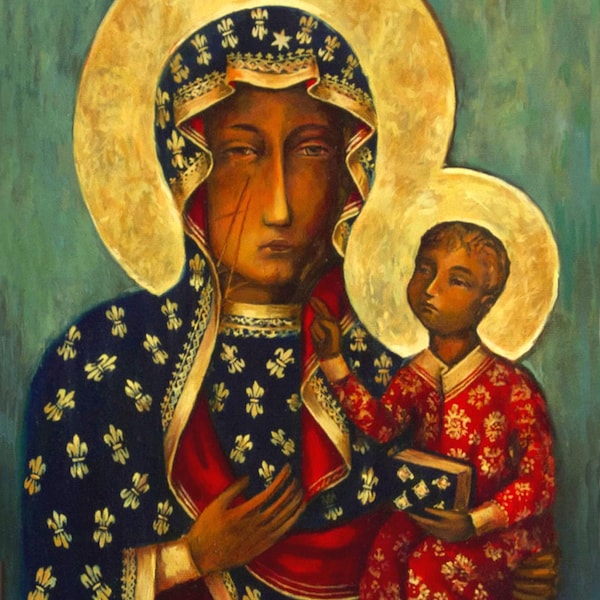 Our Lady Of Czestochowa Black Madonna By Jasna Gora Shrine Digital Download