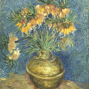 Vincent Van Gogh Imperial Fritillaries In A Copper Vase 1887 Print Poster