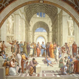 School Of Athens Painting Print Poster