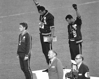 1968 Olympics Black Power Salute Print Poster