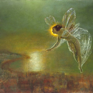 John Atkinson Grimshaw - Spirit Of The Night Fairy Print Poster
