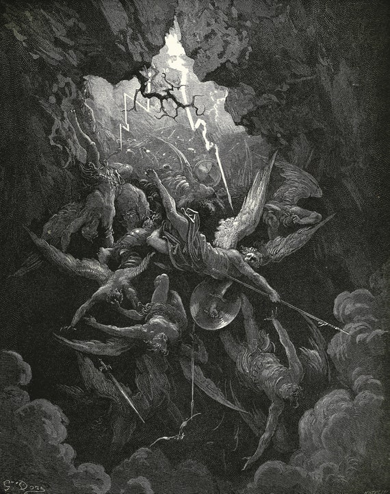 The Mouth of Hell by Gustave Dore Print Poster - Etsy