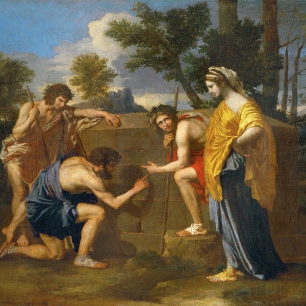 Nicolas Poussin - The Arcadian Shepherds Print Poster