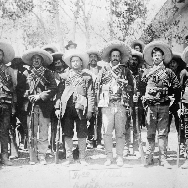 Pancho Villa And His Staff Digital Download Print