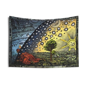 Flammarion Gravur Wandteppich