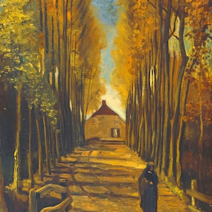 Vincent Van Gogh - Avenue Of Poplars In Autumn Print Poster