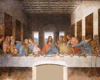 Leonardo Da Vinci The Last Supper Painting Print Poster