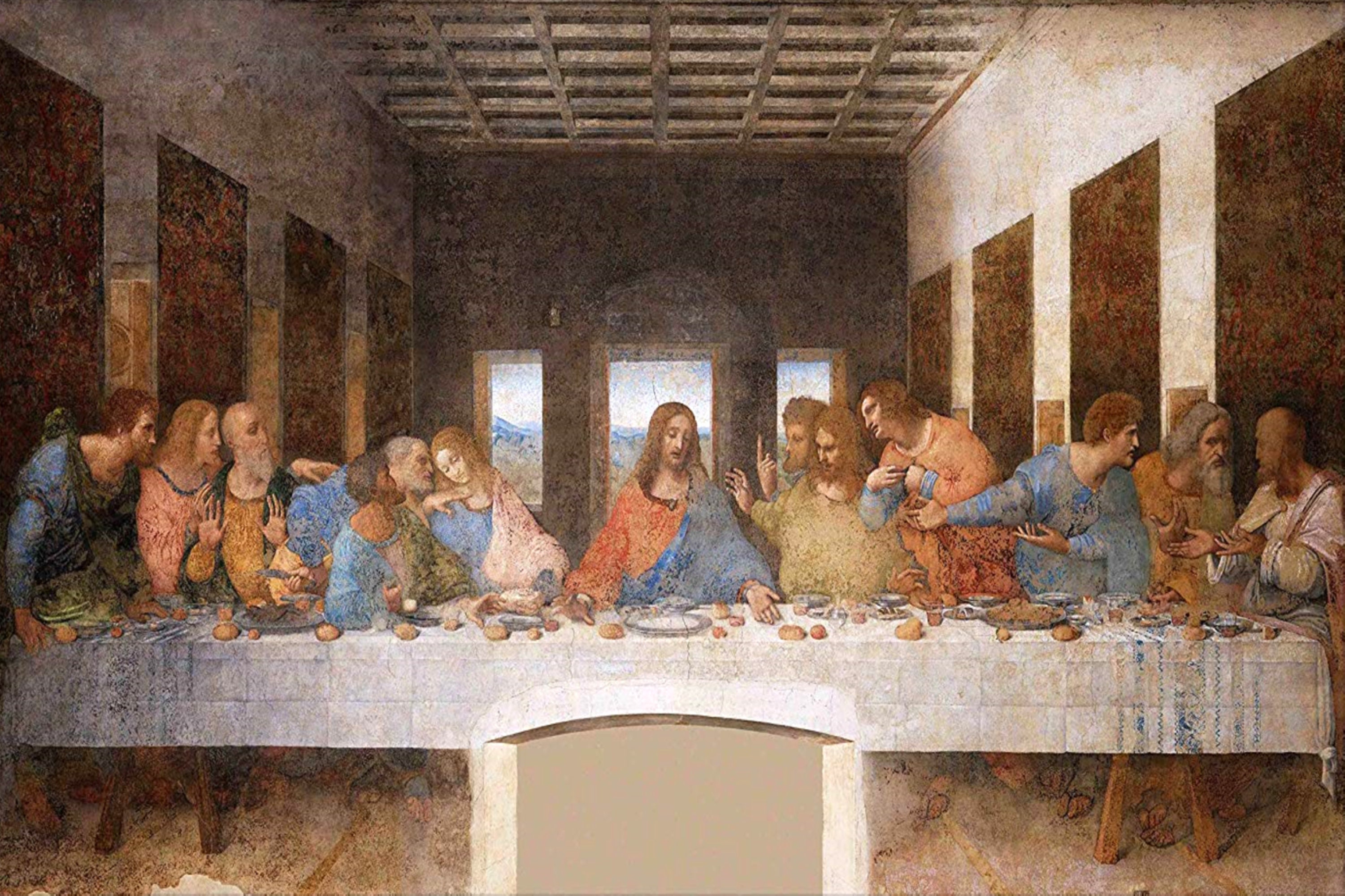 レオナルド ダ ヴィンチ 最後の晩餐 絵画 プリント ポスター レオナルド ダ ヴィンチ 最後の晩餐 絵画 プリント ポスター
