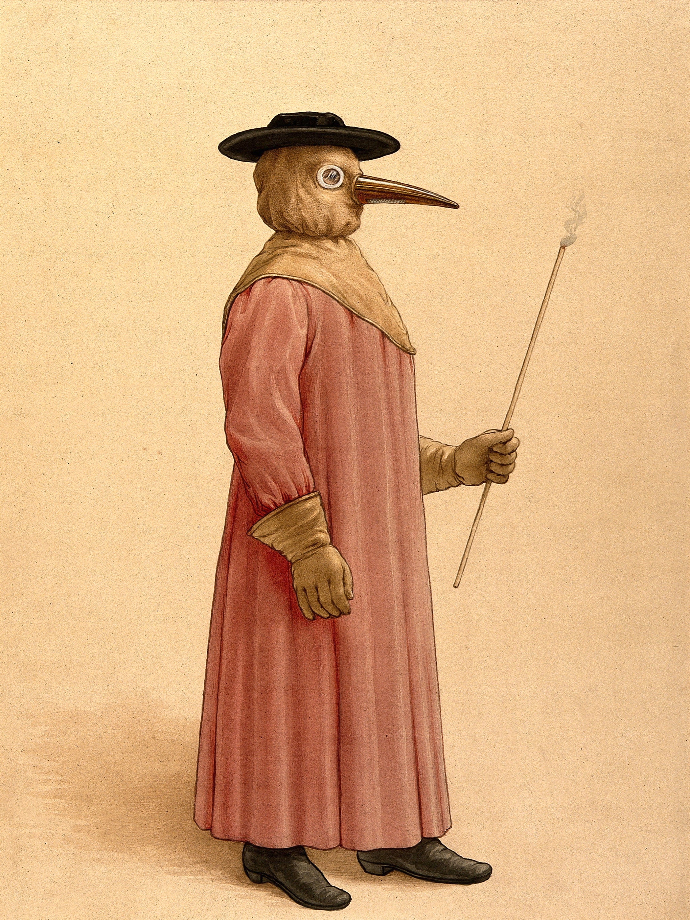 Black Plague Doctor Pandemic Antique Bird Mask Print Poster - Etsy Israel