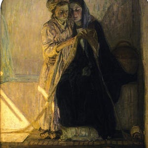 Póster impreso de Henry Ossawa Tanner: Cristo aprendiendo a leer
