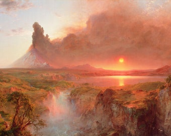 Cotopaxi - Frederic Edwin Church 1862 Volcano Landscape Print Poster