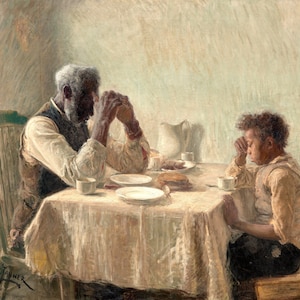 The Thankful Poor By Henry Ossawa Tanner (High-Resolution) Print Poster
