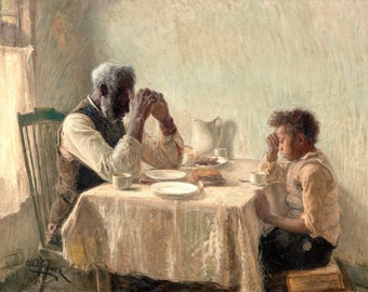 The Thankful Poor By Henry Ossawa Tanner (High-Resolution) Print Poster