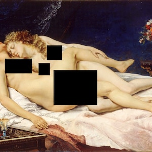 Gustave Courbet - The Sleepers 1866 (Le Sommeil) Print Poster