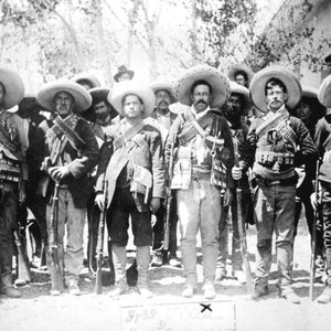 Pancho Villa And His Staff Print Poster